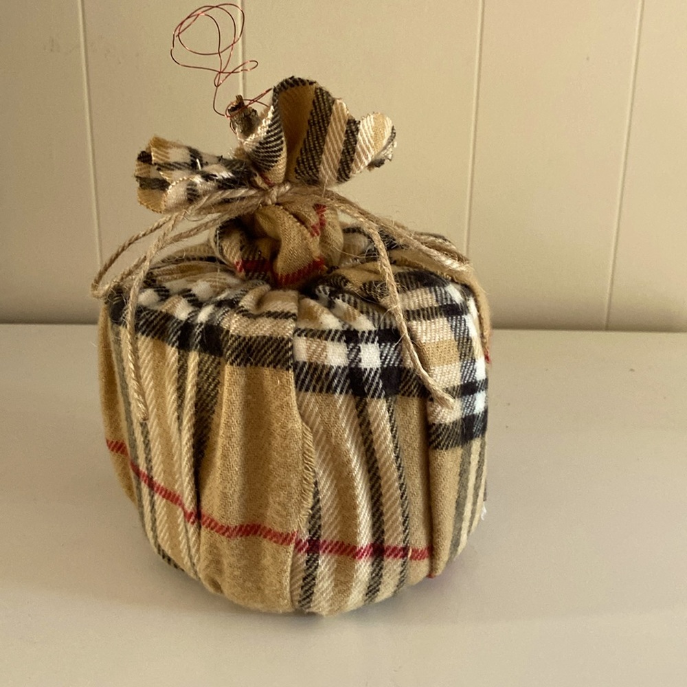 Flannel Fall pumpkin